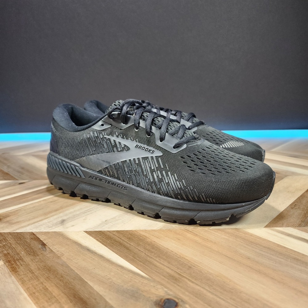 Brooks Men's Addiction GTS 15 1103651D020 Black Running Shoes Sneakers Size 12 D
